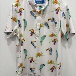 Chubbies
Men's The Dude Macaw Polo Shirt size L